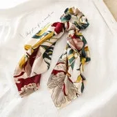 Floral Knot and Ponytail Streamers