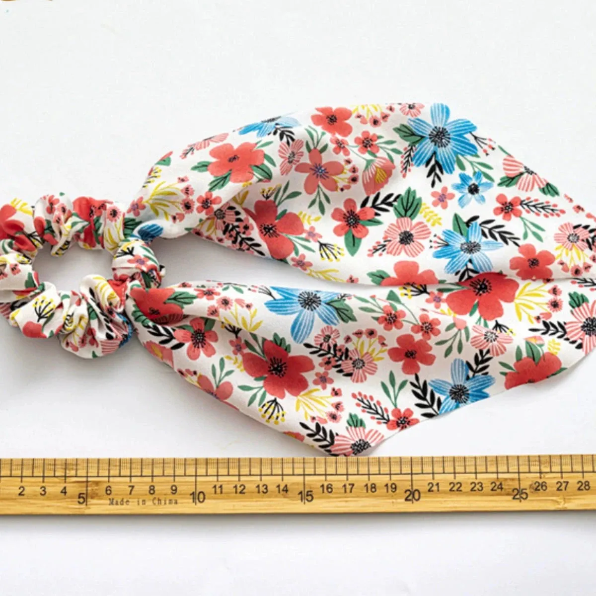 Floral Knot and Ponytail Streamers