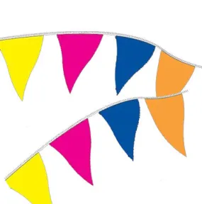 Fluorescent Plasticloth Mass Pennant/Streamers