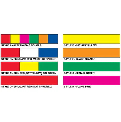 Fluorescent Plasticloth Mass Pennant/Streamers
