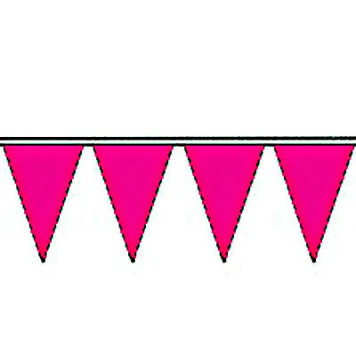 Fluorescent Plasticloth Mass Pennant/Streamers