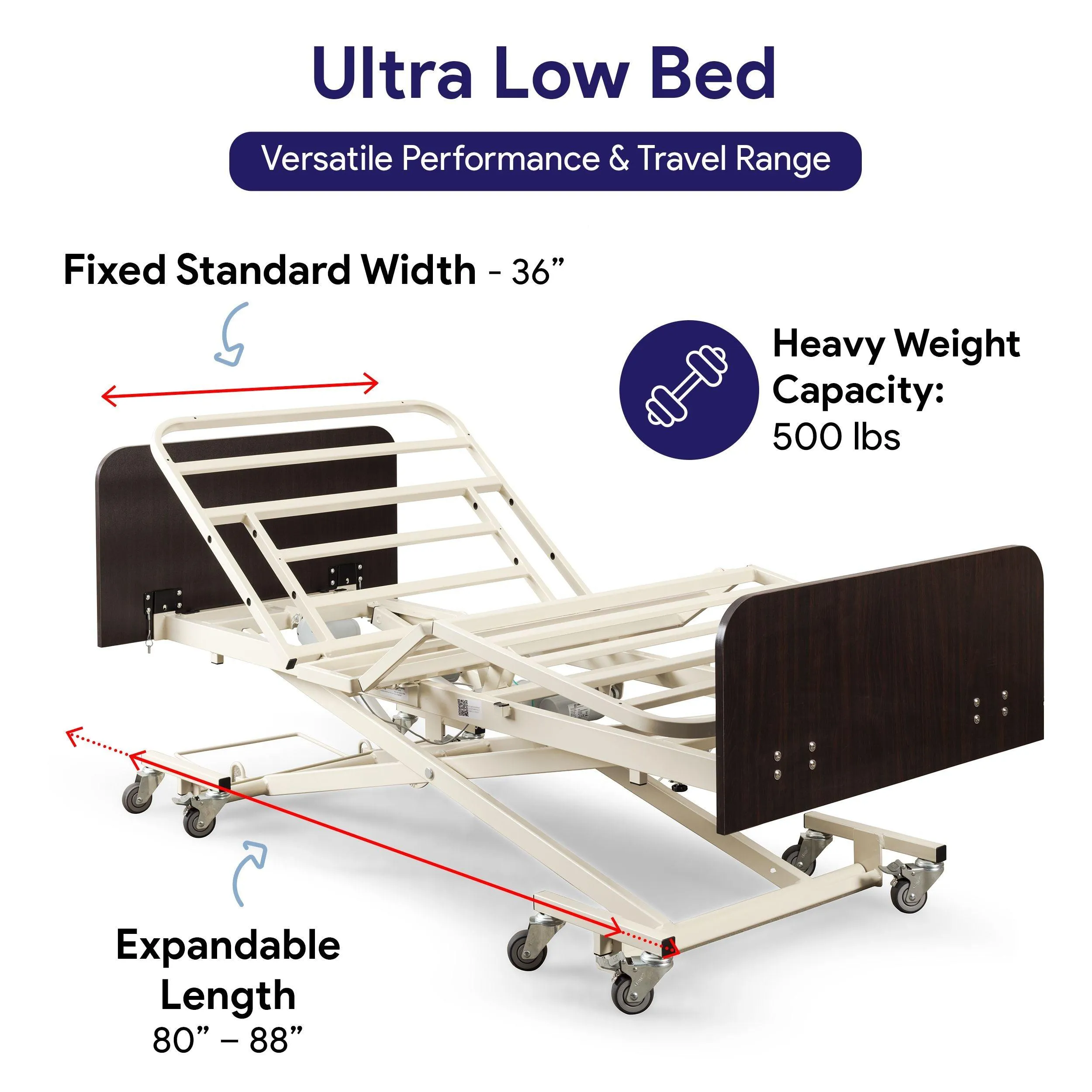 Full Electric Hospital Bed Super Ultra Low