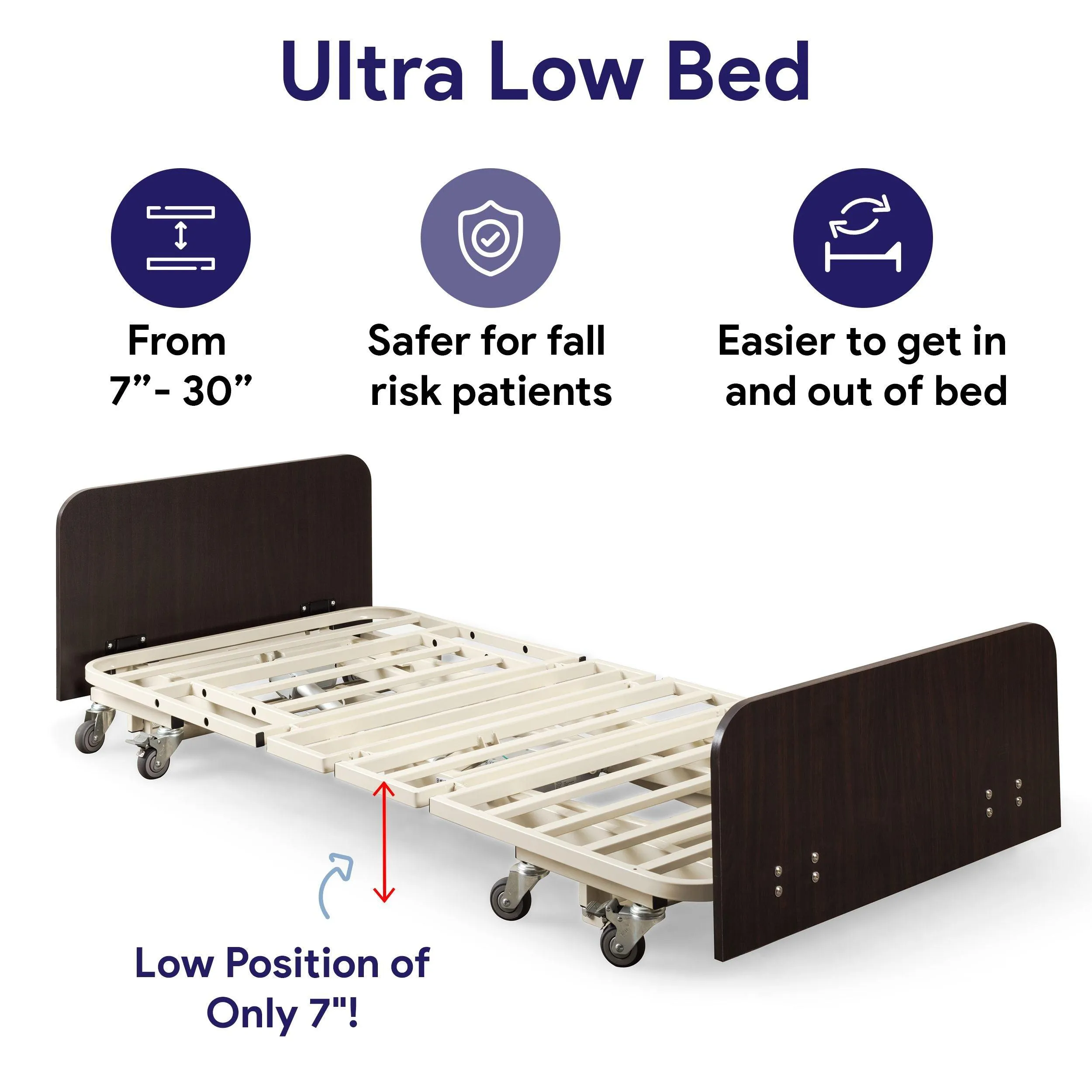 Full Electric Hospital Bed Super Ultra Low