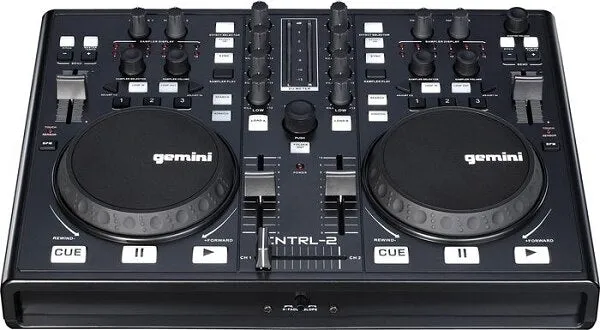 Gemini CNTRL2 USB-MIDI DJ Mixer and Controller with Sound Card - B-Stock
