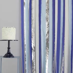Ginger Ray Blue & Silver Streamer Backdrop
