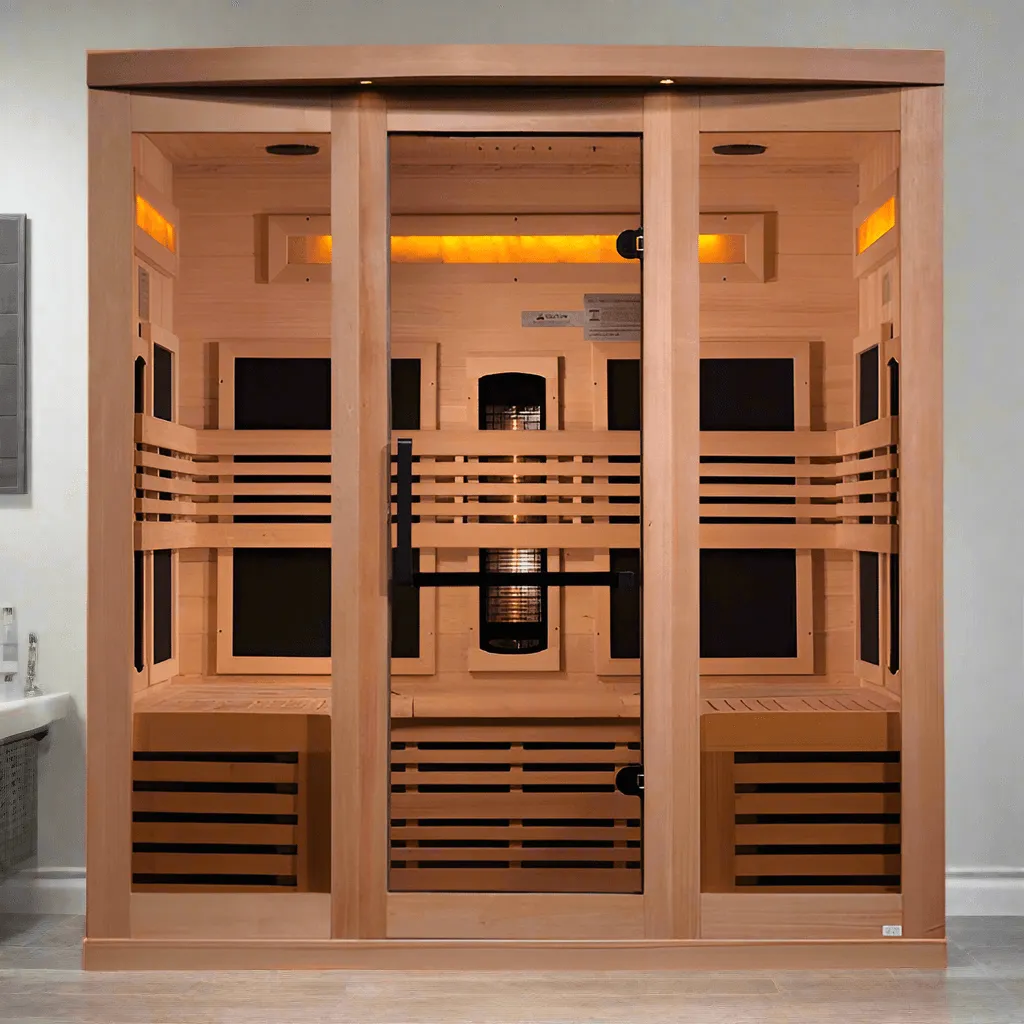 Golden Designs 6-Person Full Spectrum Near Zero EMF FAR Indoor Infrared Sauna | GDI-8260-01