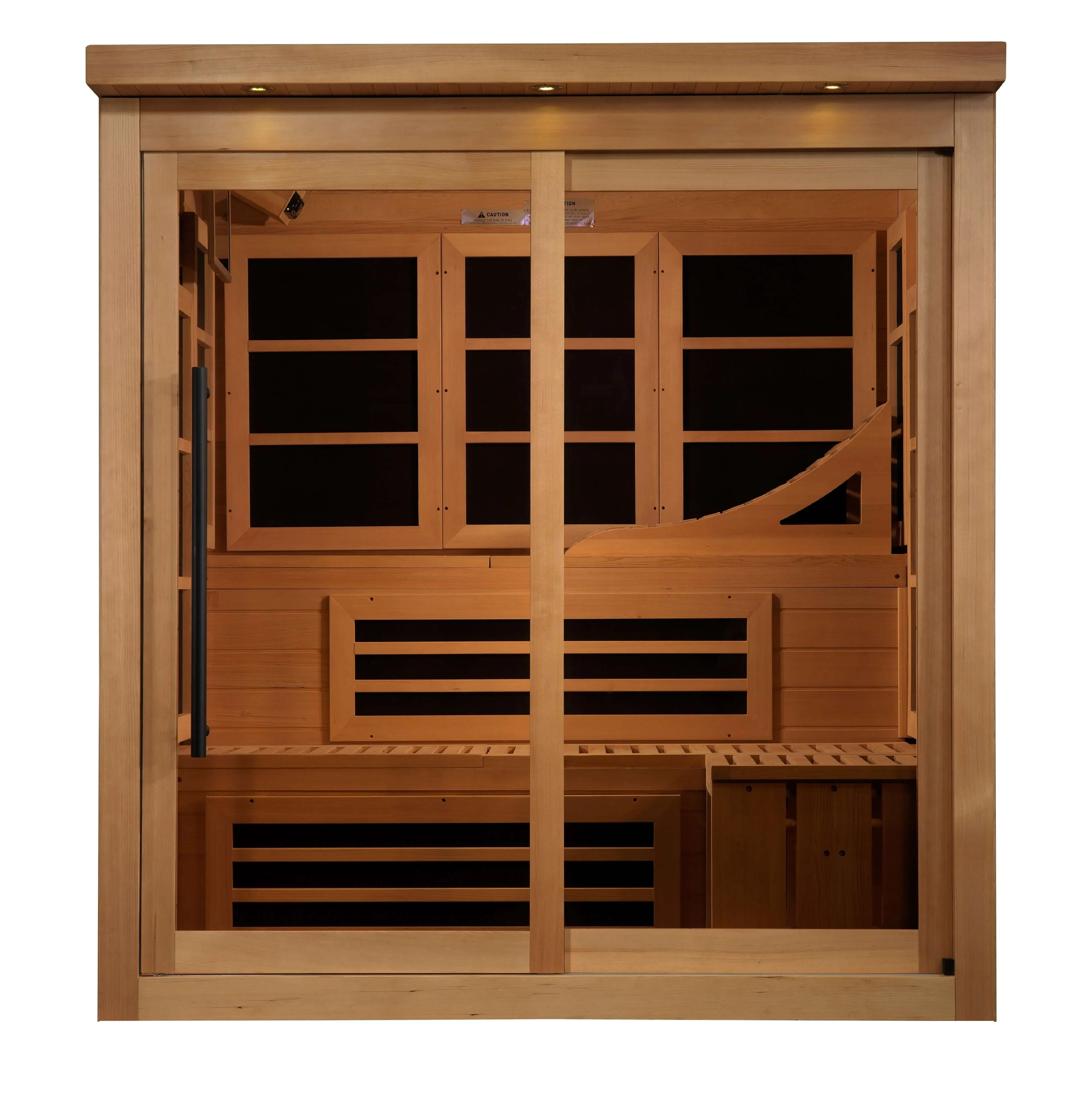 Golden Designs 6-Person Near Zero EMF FAR Indoor Infrared Sauna   Red Light Therapy | GDI-6996-02