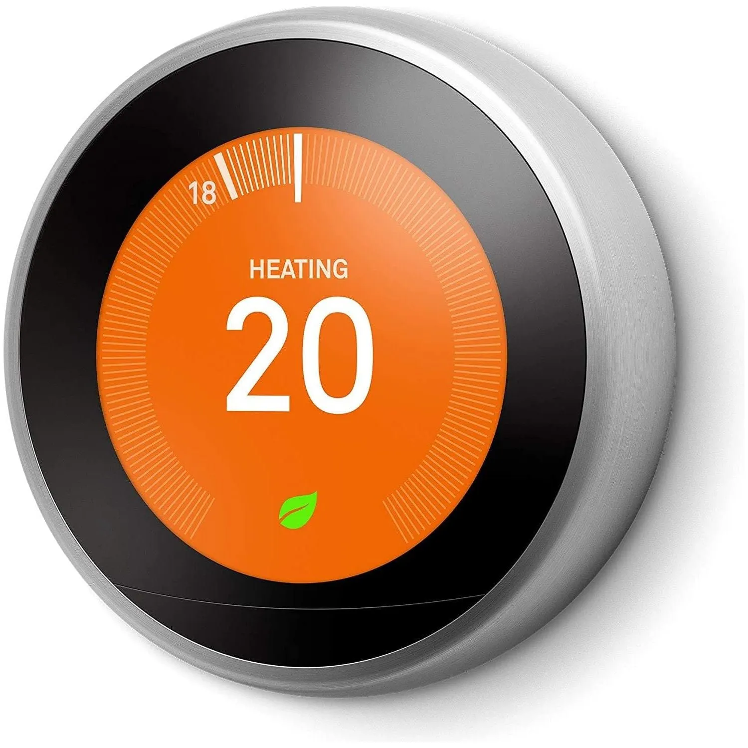 Google Nest Learning Thermostat 3rd Gen - Smart Energy-Saving, Stainless Steel