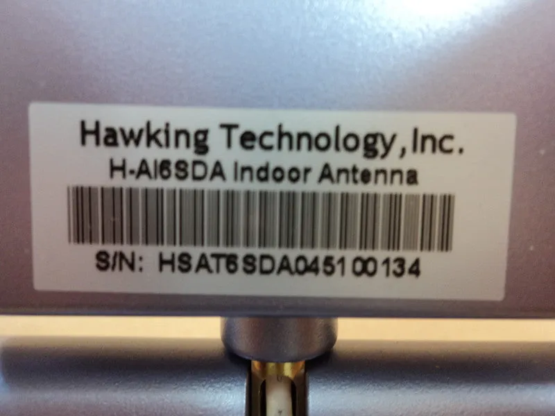 Hawking Technology Indoor Antenna Wireless 2.4 GHz Hi-Gain 6 dBi H-AI6SD -- New
