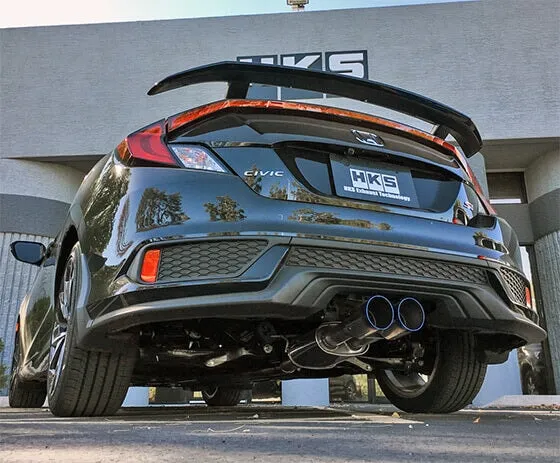 HKS 2017-2021 Honda Civic Si Coupe Hi-Power Muffler Cat-Back Exhaust