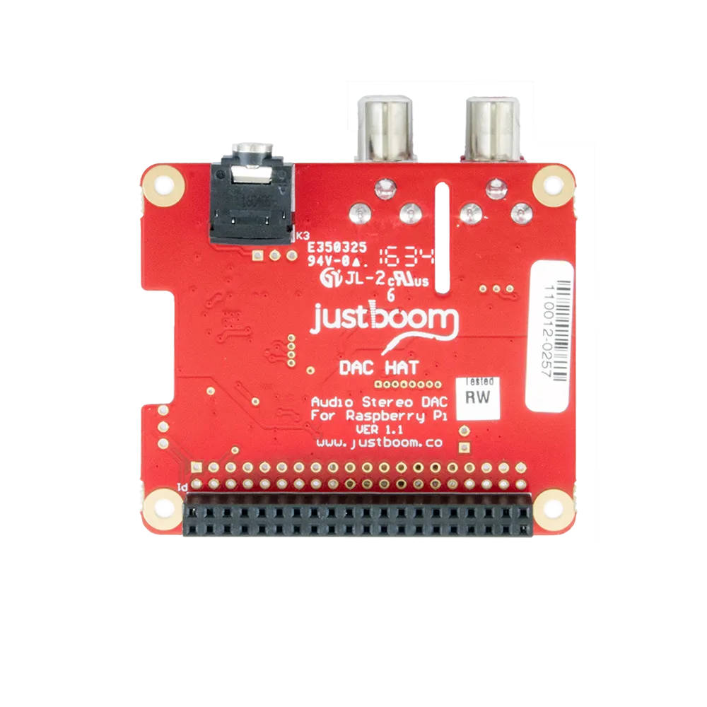 JustBoom DAC HAT for the Raspberry Pi