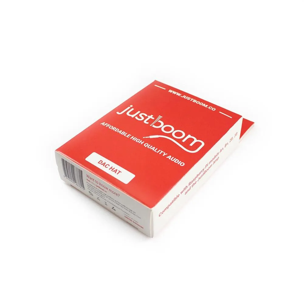 JustBoom DAC HAT for the Raspberry Pi