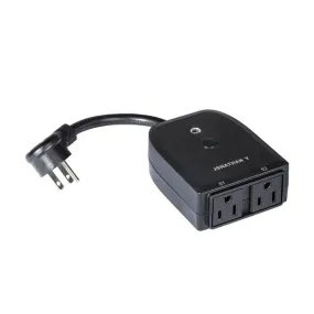 Kinda Outdoor Smart Dual Plug - WiFi Remote App Control for Outdoor Lights & Holiday Decor