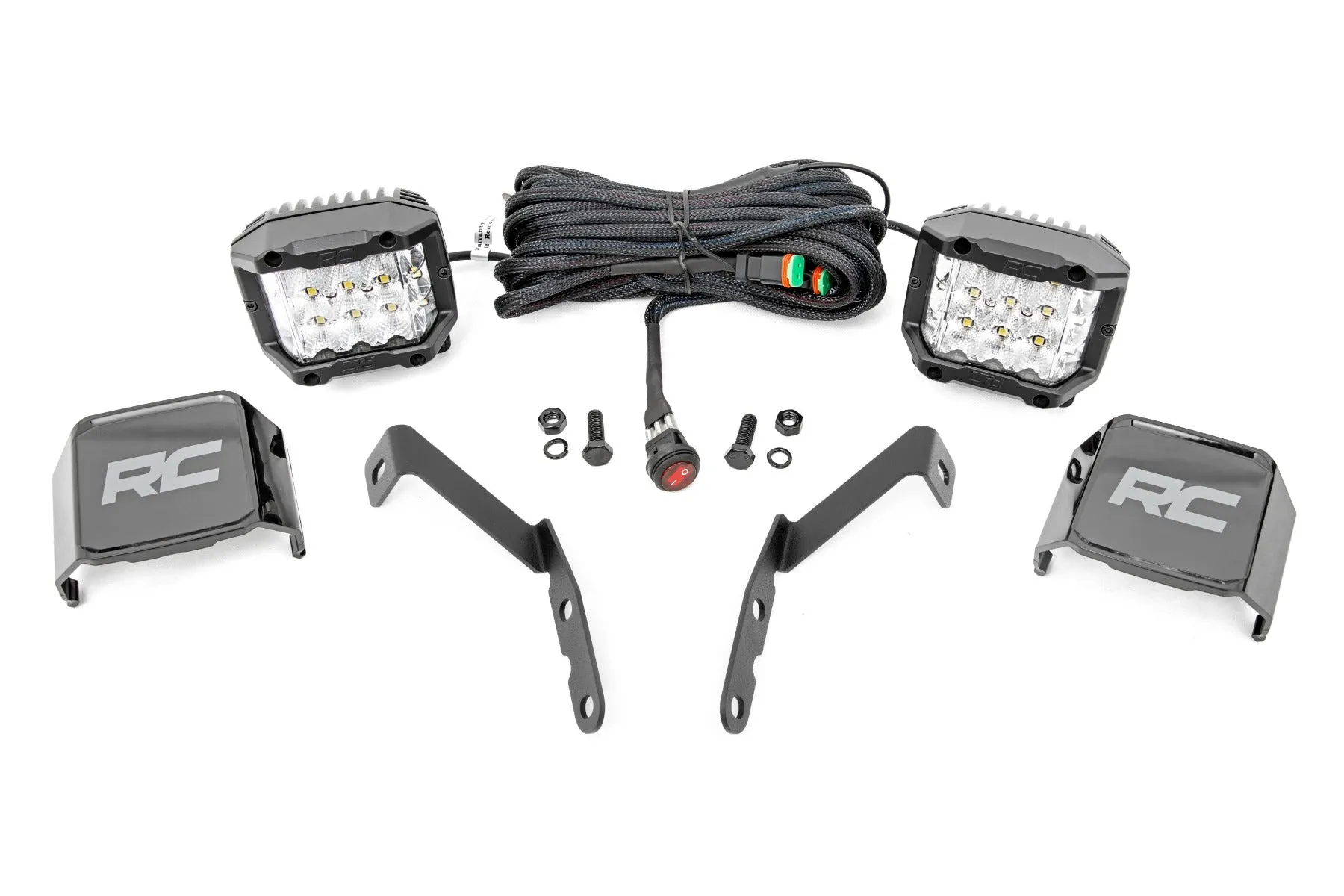 LED Light | Ditch Mount | 3" OSRAM | Wide | Chevy 1500 & Chevrolet Silverado/GMC Sierra 2500HD/3500HD | 2007-2013