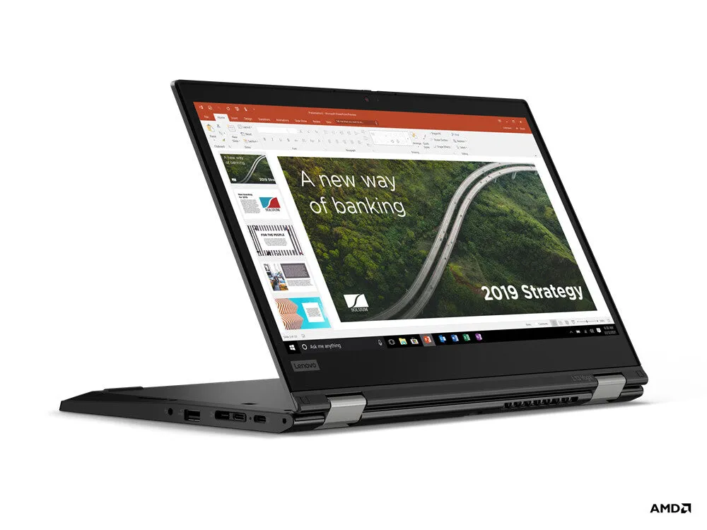 Lenovo ThinkPad L13 Yoga AMD Ryzen™ 5 PRO 5650U Hybrid (2-in-1) 33.8 cm (13.3") Touchscreen Full HD 8 GB DDR4-SDRAM 256 GB SSD Wi-Fi 6 (802.11ax) Windows 10 Pro Black