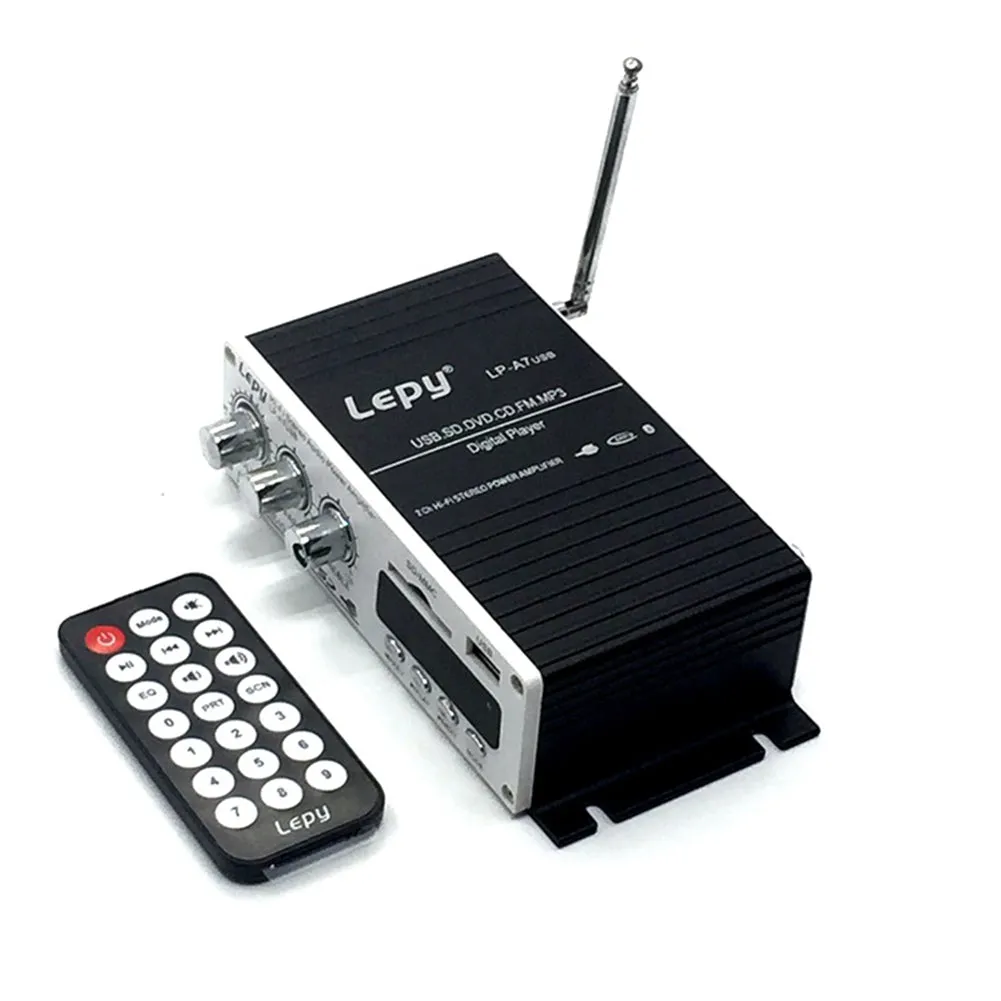 LEPY Bluetooth Mini Power Audio Amplifier Hi-Fi AMP MP3 FM USB SD