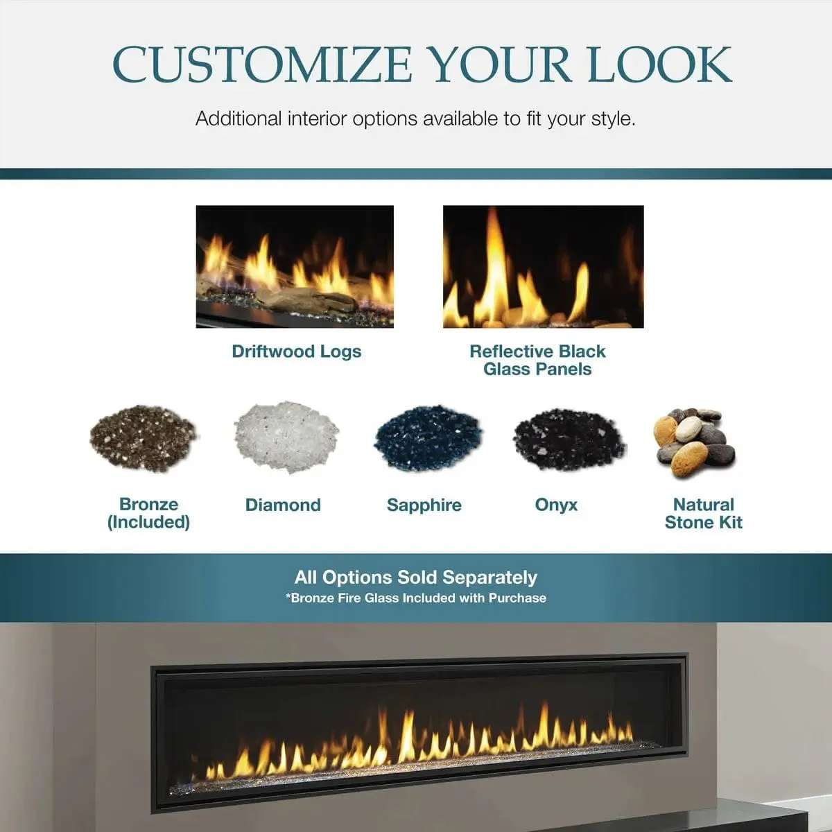 Majestic Echelon II 48" Direct Vent Gas Fireplace ECHEL48IN-C