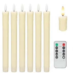 MAVIND 3D Flameless Led Candle with Remote(6 pcs)