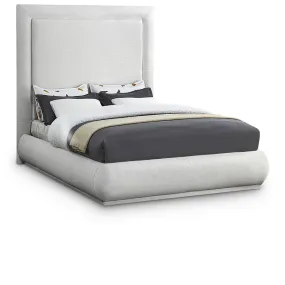 Meridian Furniture Brooke Linen Textured Fabric Bed