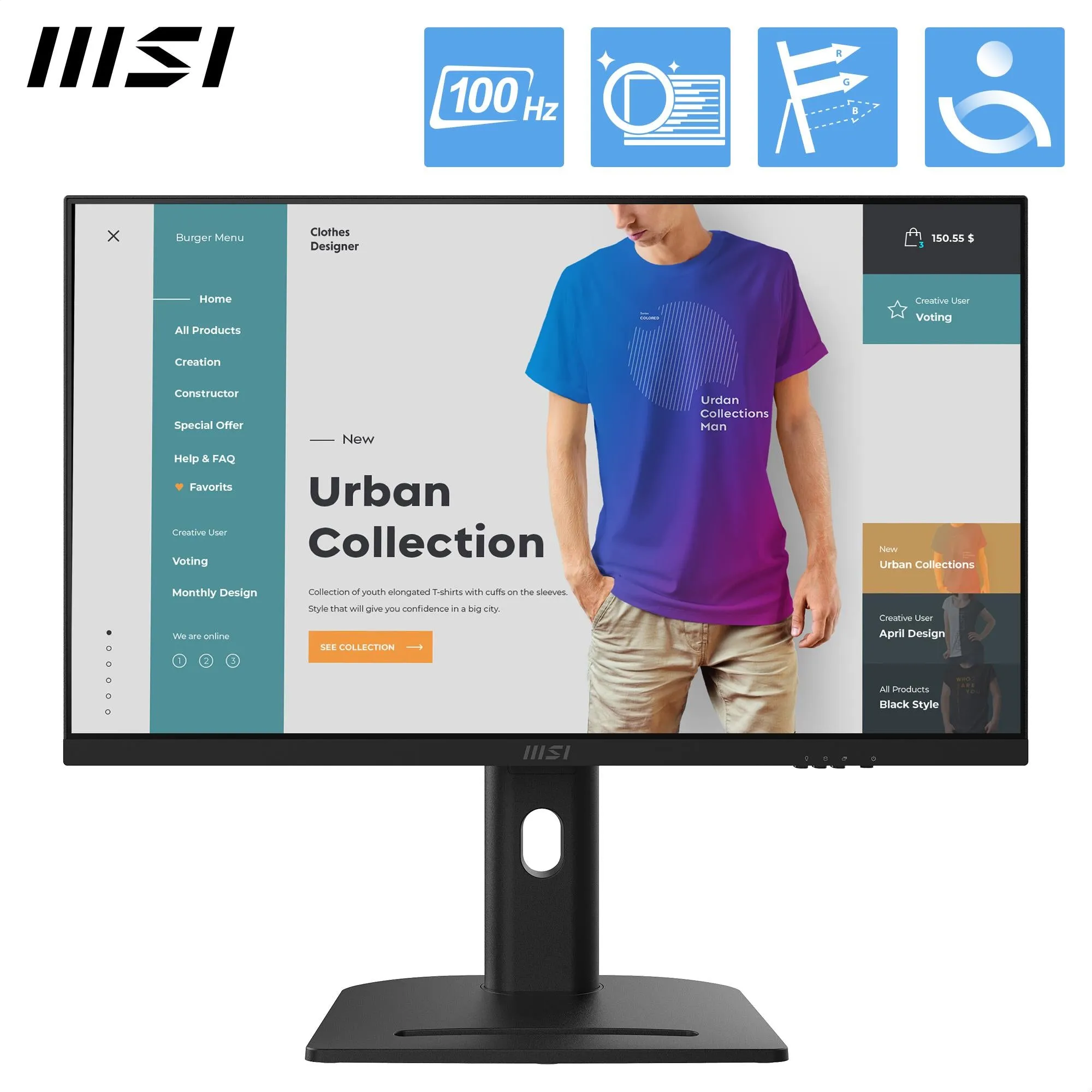 MSI  Modern AM273QP AI 1UM-014AU 27" WQHD All-in-One PC (Intel Core Ultra 5)[3TB]