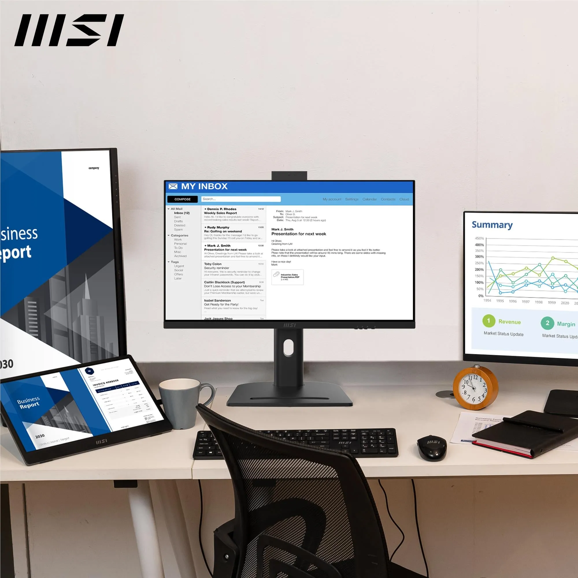 MSI  Modern AM273QP AI 1UM-014AU 27" WQHD All-in-One PC (Intel Core Ultra 5)[3TB]