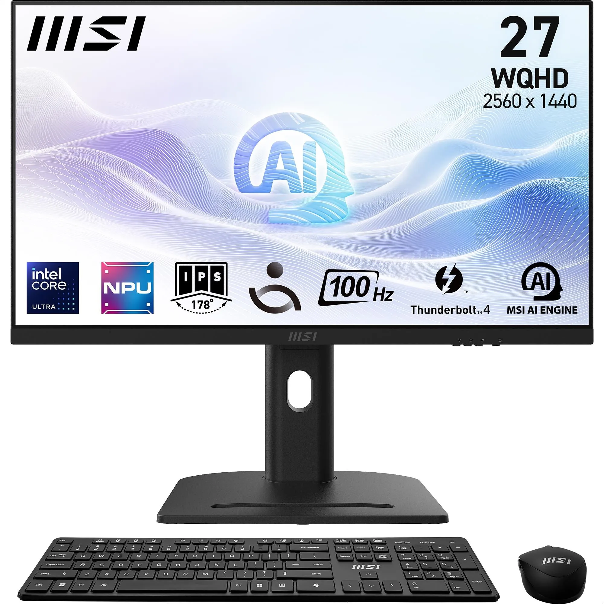 MSI  Modern AM273QP AI 1UM-014AU 27" WQHD All-in-One PC (Intel Core Ultra 5)[3TB]