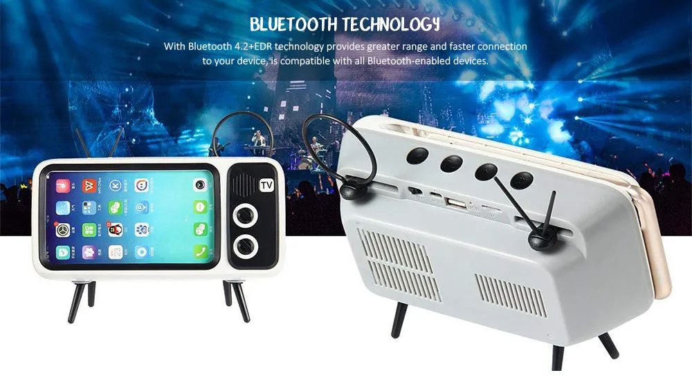 New Retro TV Style Wireless Bluetooth Speaker