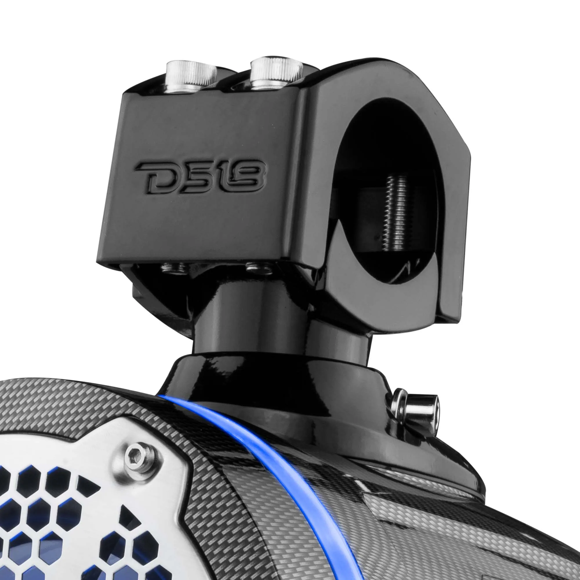NXL 6.5" Marine and Powersports Towers LED RGB Lights 100 Watts Rms -Black Carbon Fiber