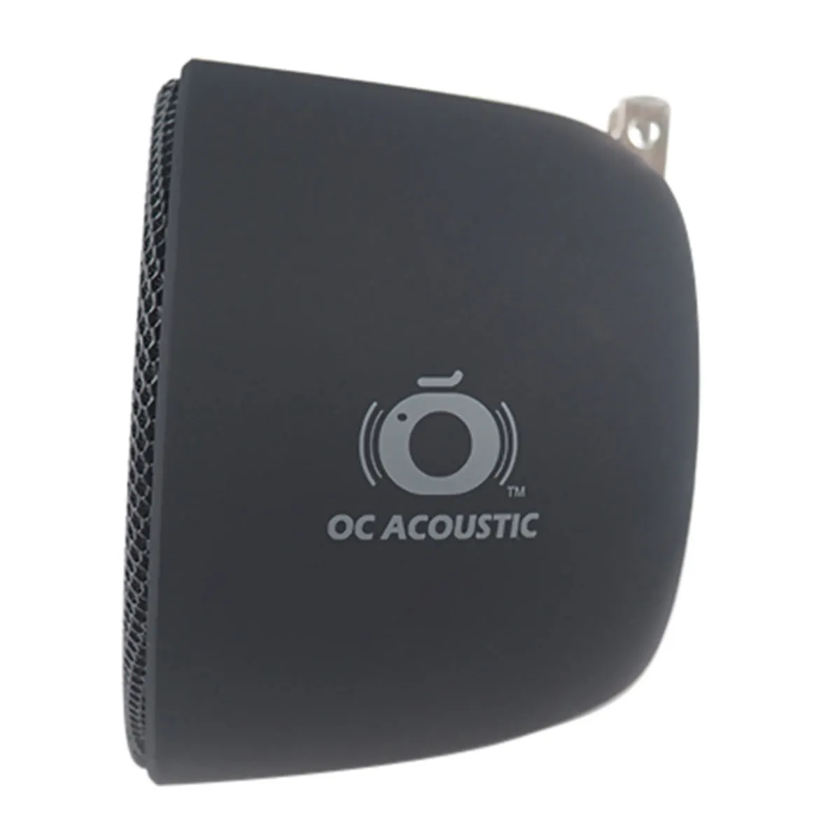 OC Acoustic Newport Plug-in Outlet Speaker with Bluetooth 5.1 and Built-in USB Type-A Charging Port - Pair (Charcoal/Black)