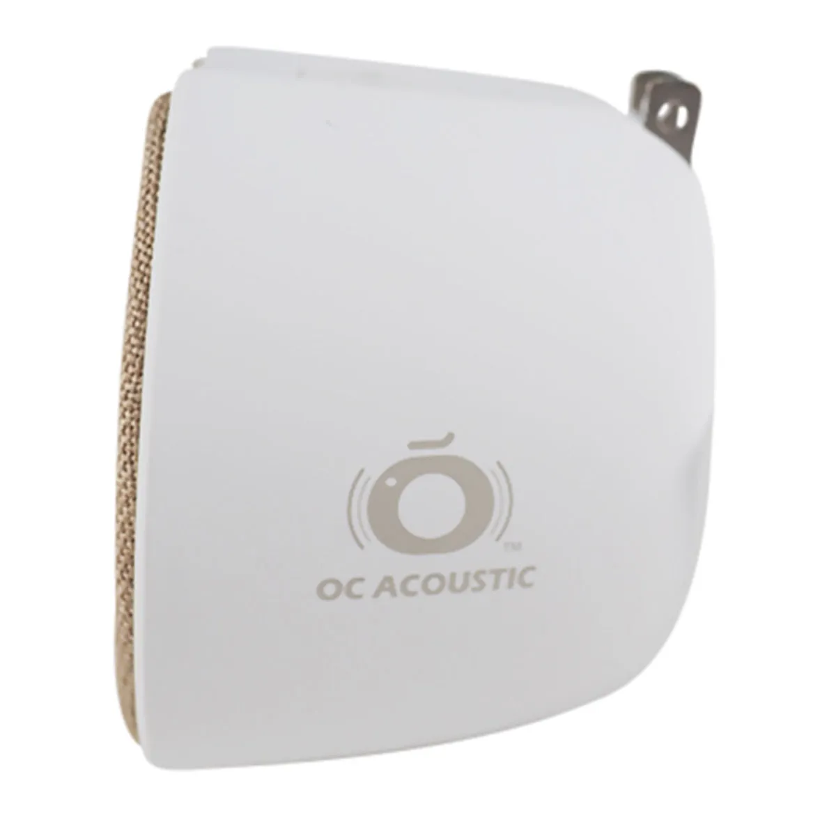 OC Acoustic Newport Plug-in Outlet Speaker with Bluetooth 5.1 and Built-in USB Type-A Charging Port - Set of 4 (Champagne/White)