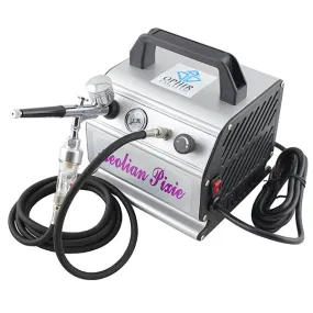 OPHIR Dual Action Gravity Airbrush Model Tattoo Body Art Makeup Spray Gun Set with Compressor 110V/220V