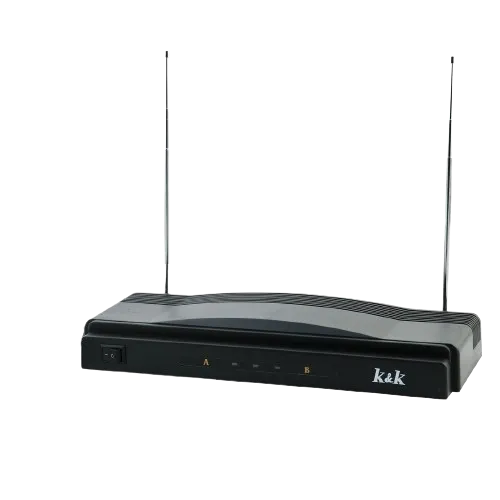 Pair Of Wireless Vocal Microphone With Rechargeable Receiver Q-Mic590
