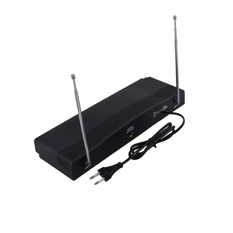 Pair Of Wireless Vocal Microphone With Rechargeable Receiver Q-Mic590