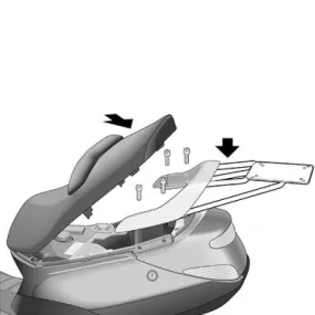 Peugeot Elystar 150 (02-12) SHAD Top Box Fitting Kit