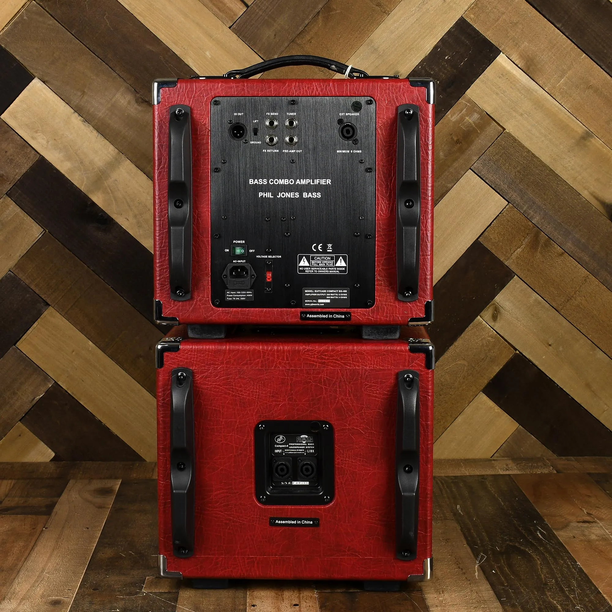 Phil Jones BG400 With 4x5 Cab And Covers Red - Used