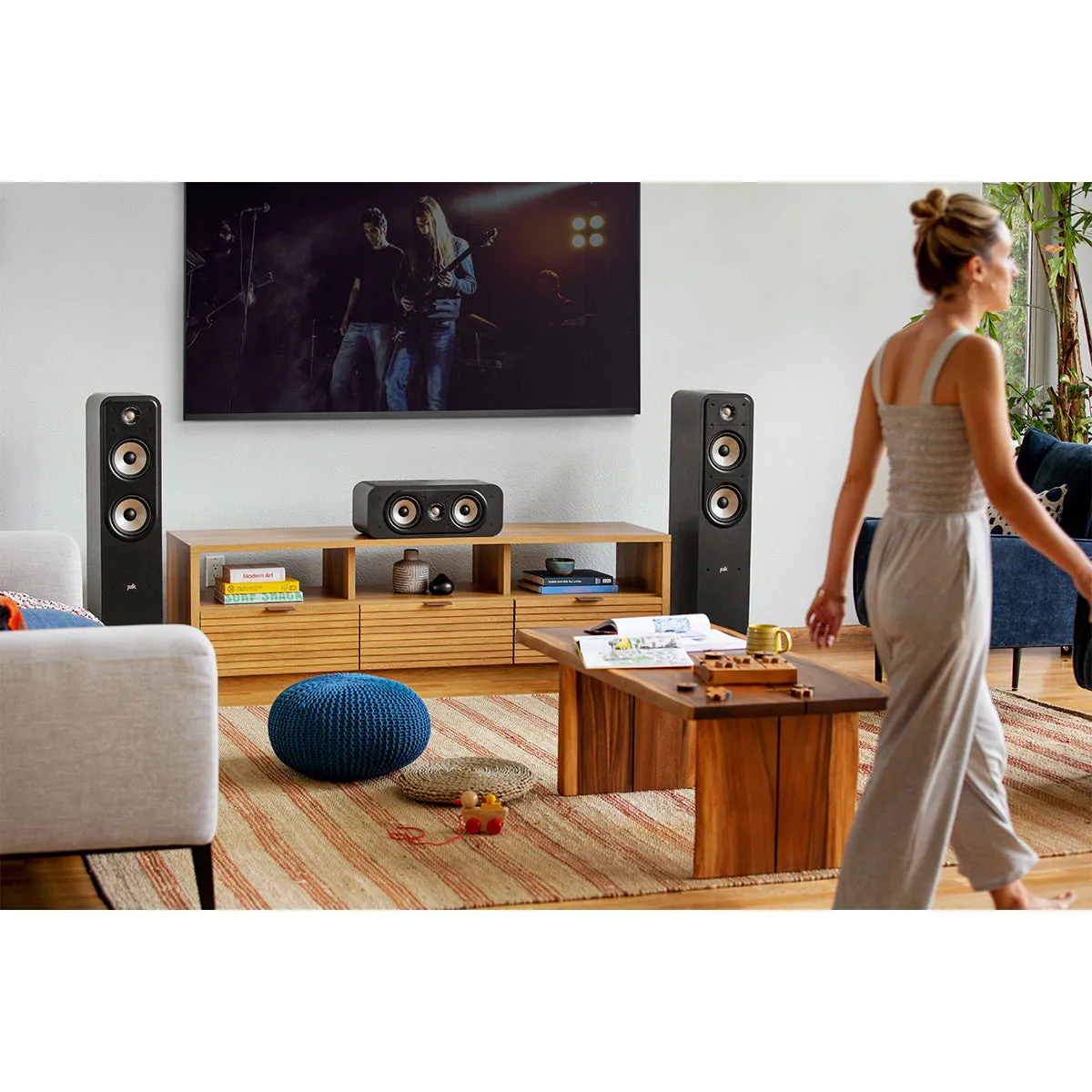 Polk Audio Signature Elite ES50 Hi-Fi Home Theater Floorstanding Speakers - Each (Black)