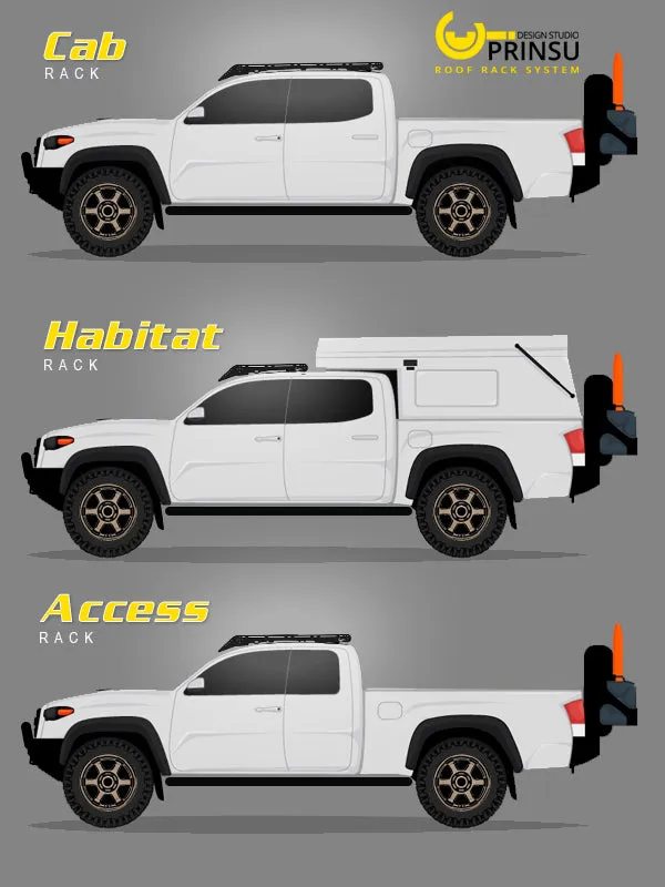 Prinsu Habitat Rack For Toyota Tacoma 2nd/3rd Gen 2005-2023