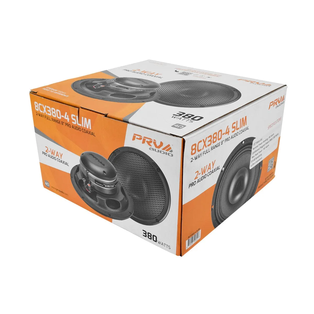 PRV Audio 8CX380-4 SLIM 8" Pro Coaxial Horn Speaker