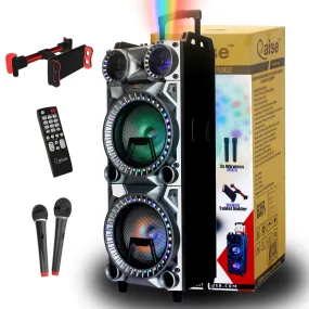 QPB-21002 High Power Dual 10" Rechargeable Bluetooth karaoke speaker