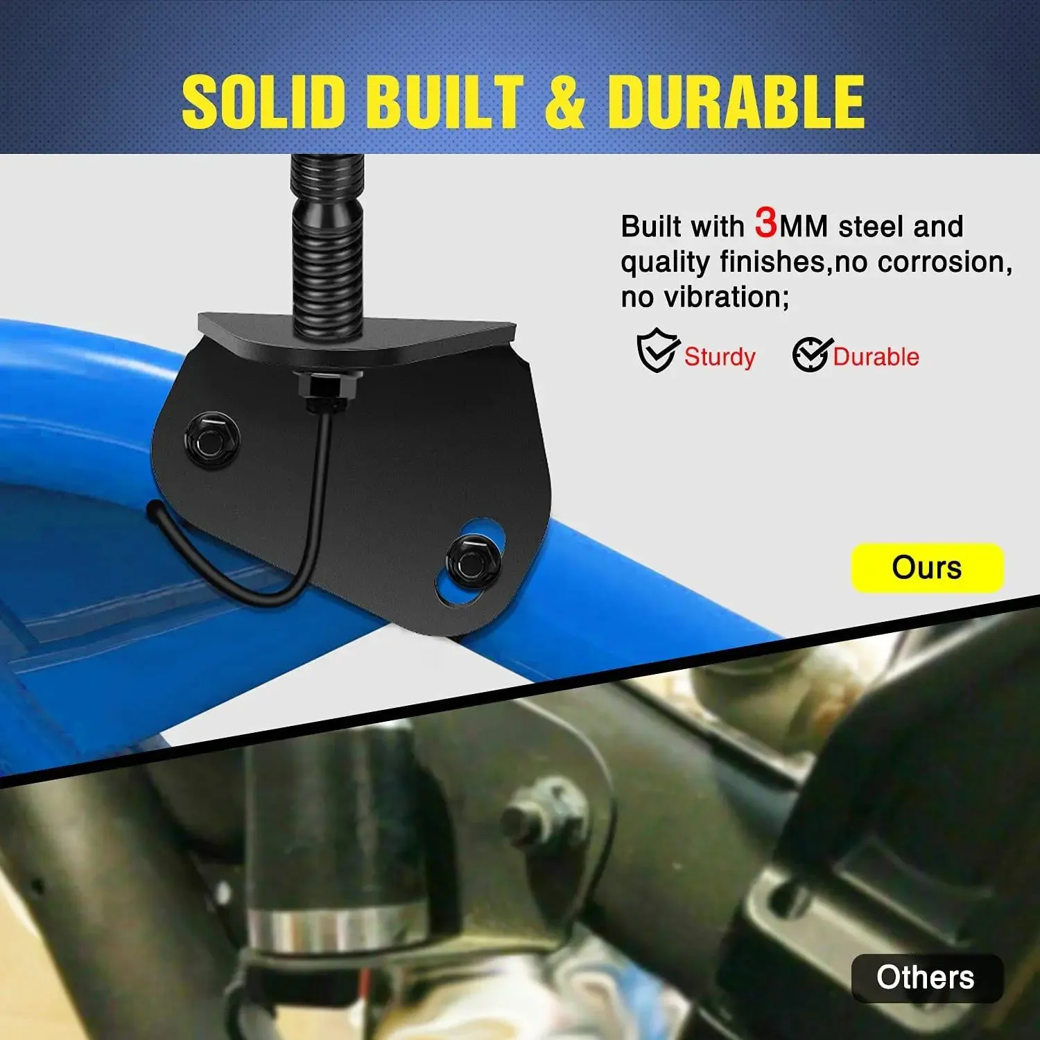 Rear Pillar Flag Antenna Mounts For 2017-2021 Can-am Maverick X3