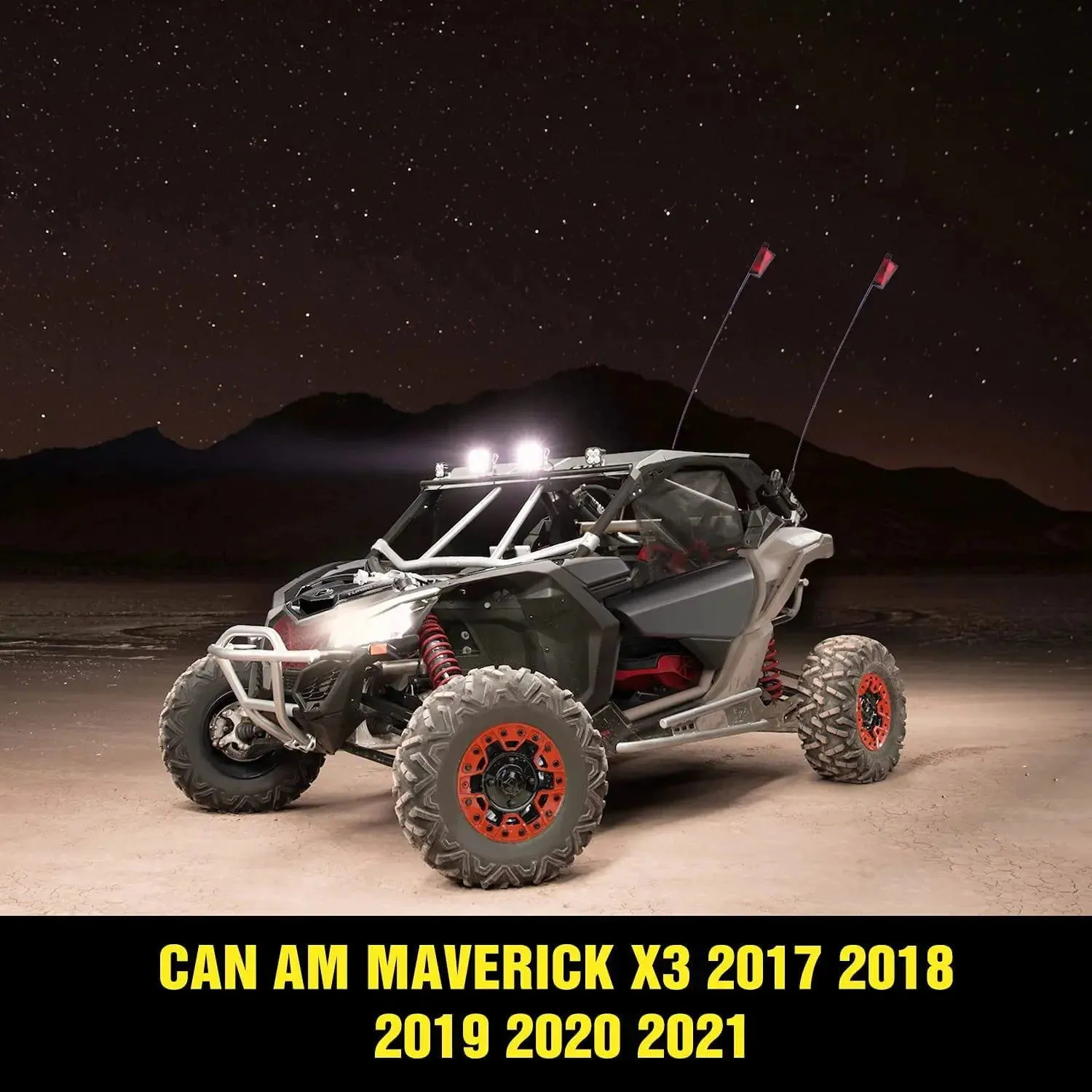 Rear Pillar Flag Antenna Mounts For 2017-2021 Can-am Maverick X3