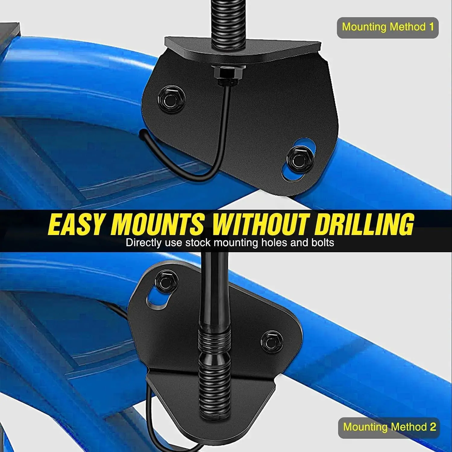 Rear Pillar Flag Antenna Mounts For 2017-2021 Can-am Maverick X3