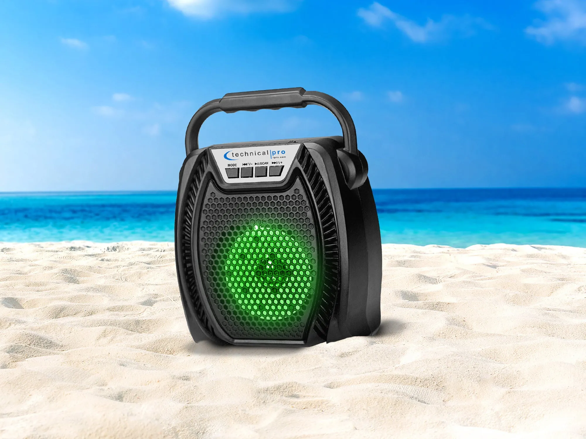 Rechargeable LED Bluetooth Speaker with USB & TF Card Input