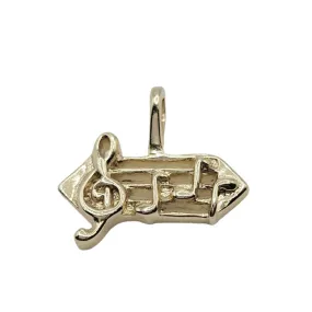 Rectangle Note Music Charm
