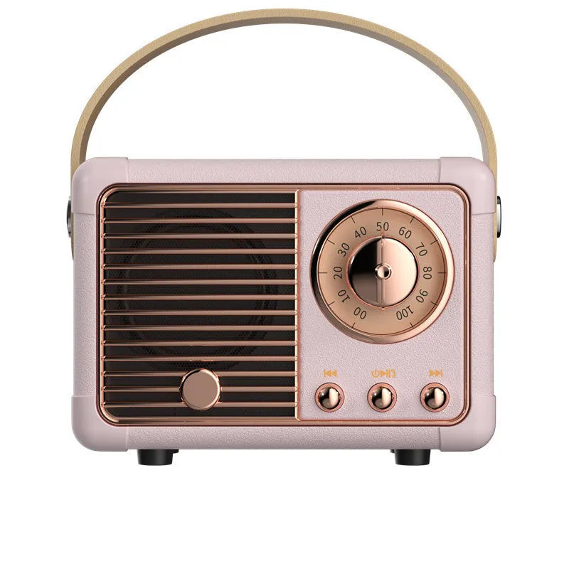 Retro Style Mini Wireless Speakers Creative Gift for Music Lovers