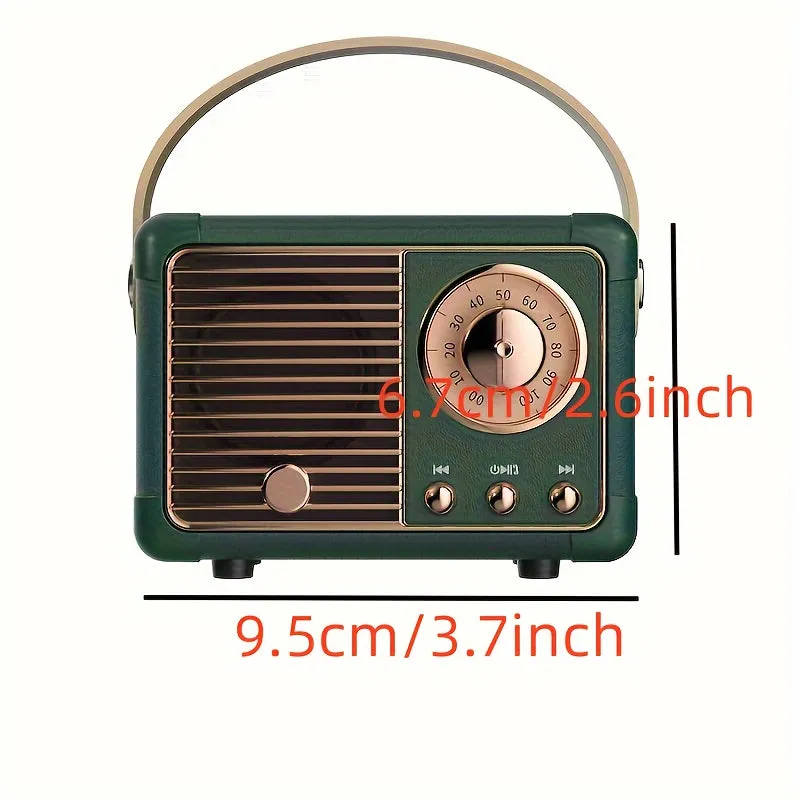 Retro Style Mini Wireless Speakers Creative Gift for Music Lovers