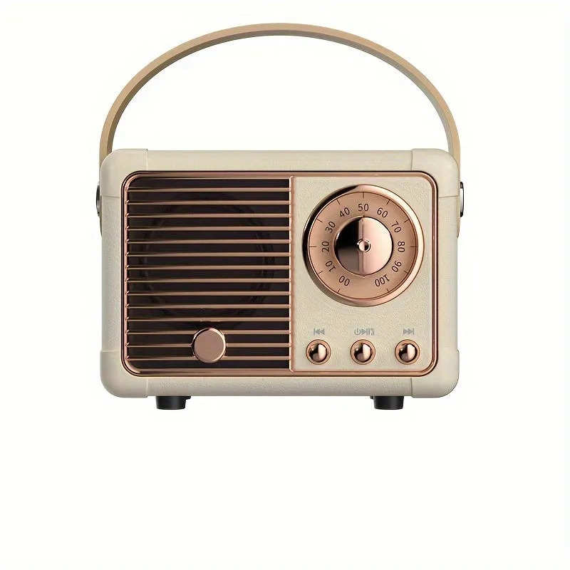 Retro Style Mini Wireless Speakers Creative Gift for Music Lovers