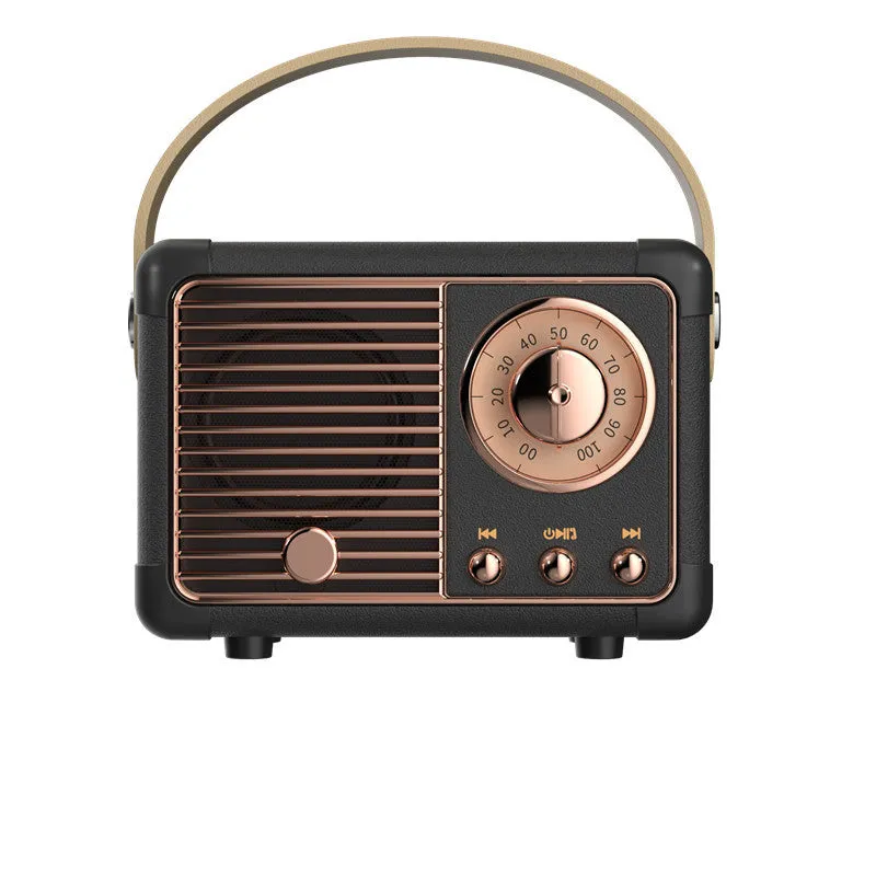 Retro Style Mini Wireless Speakers Creative Gift for Music Lovers
