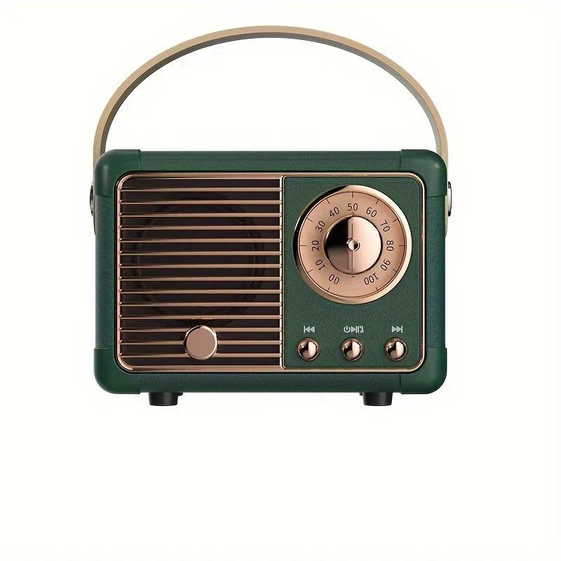 Retro Style Mini Wireless Speakers Creative Gift for Music Lovers
