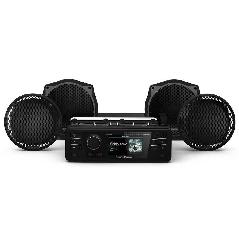Rockford Fosgate HD9813SGU-STAGE1 1998-2013 Harley-Davidson® Electra Glide® Ultra Classic® Source Unit & 4-Speaker Kit (Gen-2)